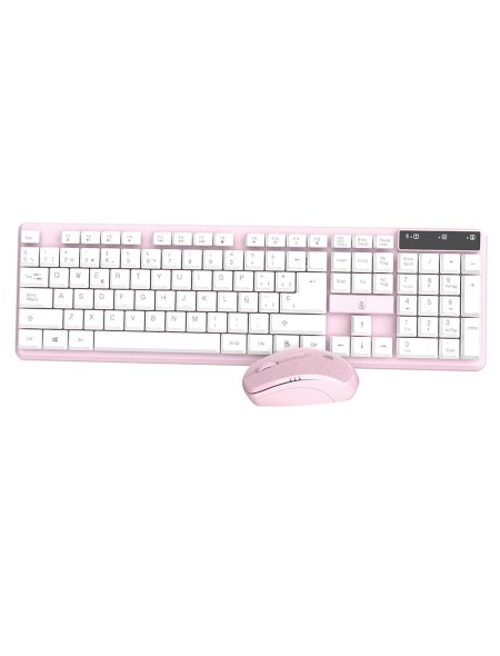 Combo Teclado + Raton Inalambrico NG6029 Rosa One+