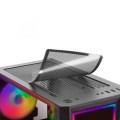 ÷ Caja atx semitorre gaming mars gaming mc-art black lateral y frontal personalizable con iluminacion