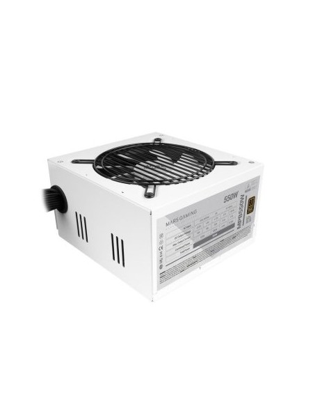 ÷ Fuente de alimentacion mars gaming 550w, certificacion 80+ bronze, pfc activo, vent. 12x12cm