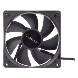 ÷ Ventilador interno unyka 90mm color negro 7 aspas