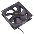 ÷ Ventilador interno unyka 90mm color negro 7 aspas