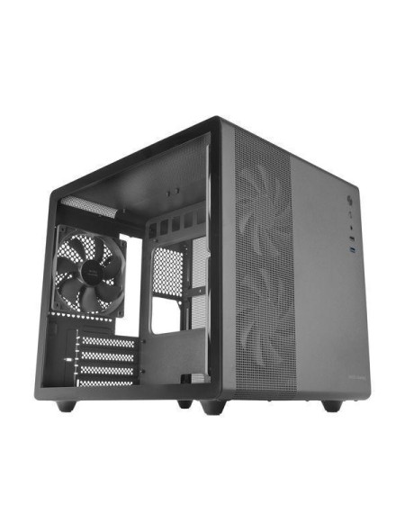 ÷ Caja microatx cube gaming mars gaming mcm pro black frontal mesh dise?o cube 3xventiladores 120mm rg