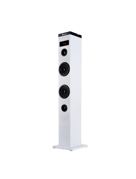 ÷ Altavoz torre port?til ngs sky charm 50w bluetooth usb radio aux entrada optica color blanco