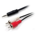 ÷ Cable audio mini jack 3.5mm macho a 2 rca macho 2.5m