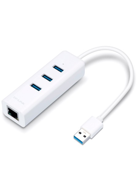 ÷ Conversor tp-link ue330 de usb3.0 a ethernet gigabit con hub 3p usb3.0