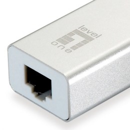 ÷ Adaptador usb 3.0 a gigabit ethernet rj45 level one con hub usb 3.0