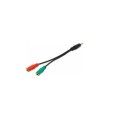 ÷ Cable duplicador audio jack 3.5mm 1 macho a dos hembras