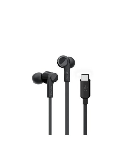 ÷ Auricular intrauditivo usb-c belkin g3h0002btblk con microfono integrado color negro