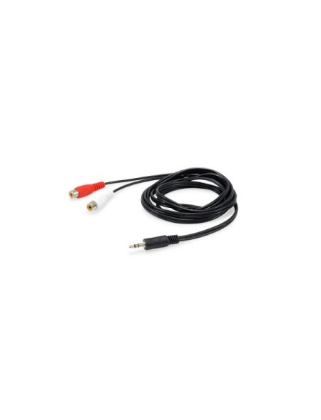 ÷ Cable audio mini jack 3.5mm macho a 2 rca hembra 2.5m