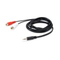 ÷ Cable audio mini jack 3.5mm macho a 2 rca hembra 2.5m