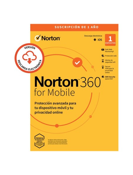 ÷ Norton 360 mobile portugues 1 user 1 device 12mo box