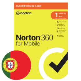÷ Norton 360 mobile portugues 1 user 1 device 12mo box
