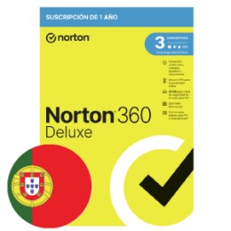 ÷ Norton 360 deluxe 25gb 1 user 3 device 1year portugues **l. electronica