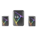 ÷ Altavoces 2.1 mars gaming rgb dinamico 35w 3d surround negros control de volumen alim. usb jack 3.5